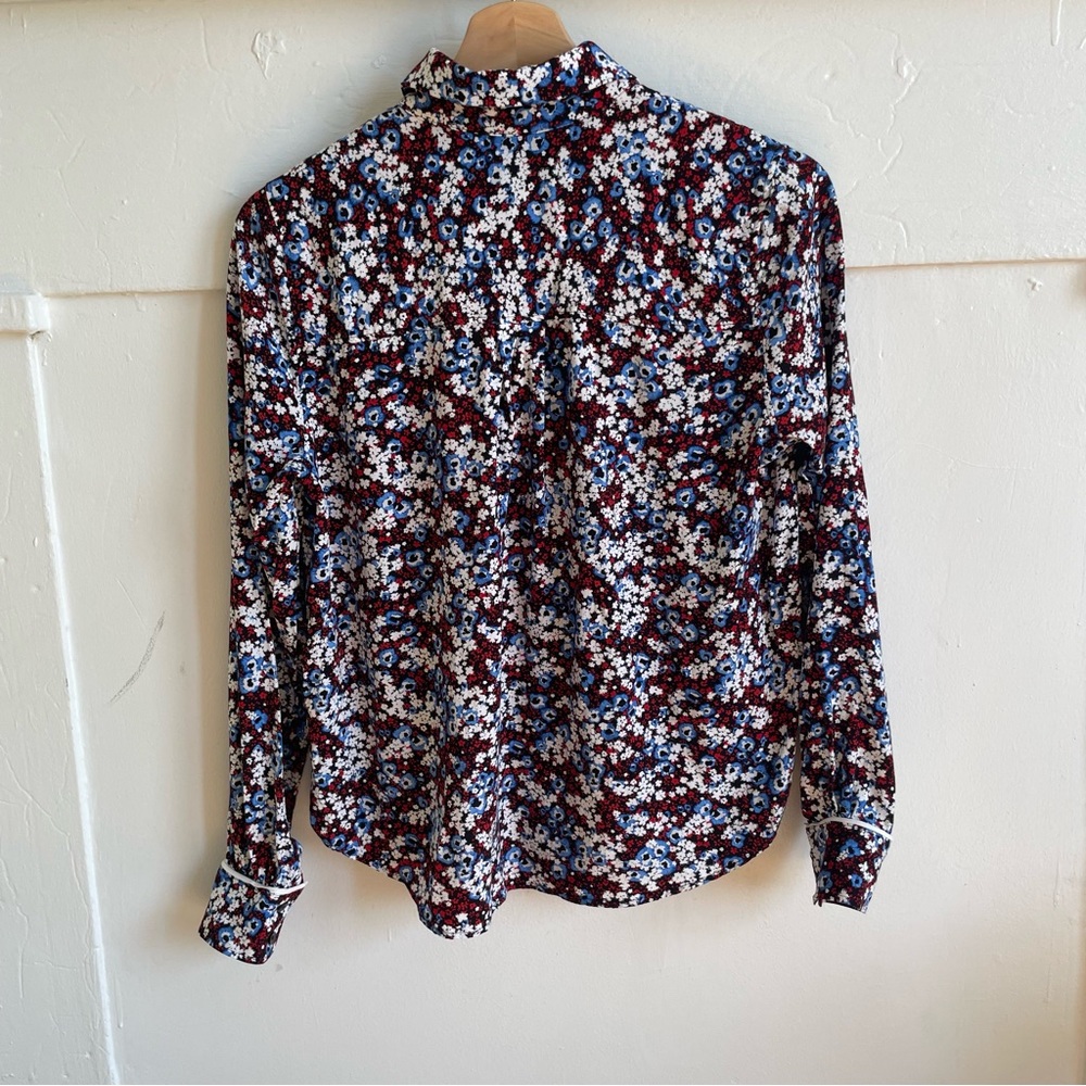 Tommy Hilfiger Floral Button Down Blouse - Picture 3 of 4